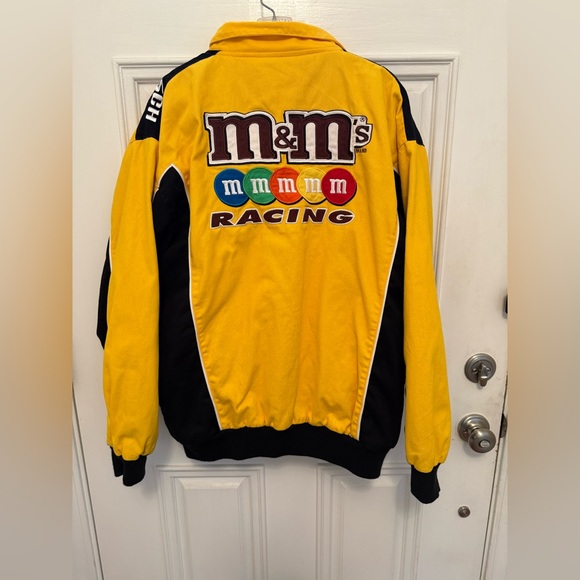 Vintage Kyle Busch Nascar Winners Circle M&M Sprint Cup Racing Jacket Size Large - Picture 4 of 12